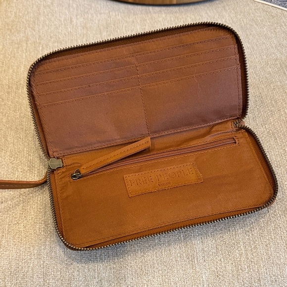Free People Brown Wristlet Wallet with Zipper - Picture 4 of 6